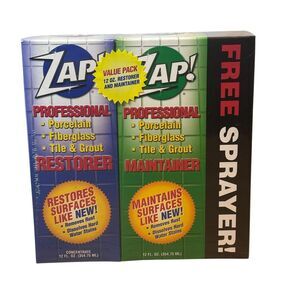 ZAP! Professional‎ Cleaner Restorer 12 oz. & Maintainer 12 oz. Brand New Sealed